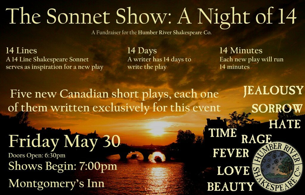 Sonnet Show, Shakespeare, Toronto